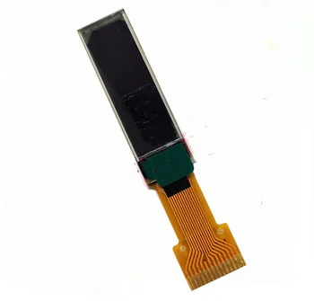 0,69-inčni 14-pinski Bijeli OLED ekran SSD1315 Drive IC I2C Sučelje 96*16 (dužina 17 mm FPC)