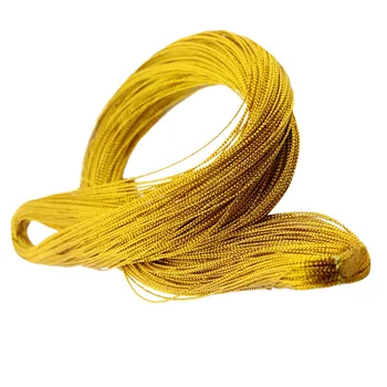 1 mm 100 ярдовый kabel za etikete, od pruća najlon poklon konop za oznake, zlatar nit (zlatna)