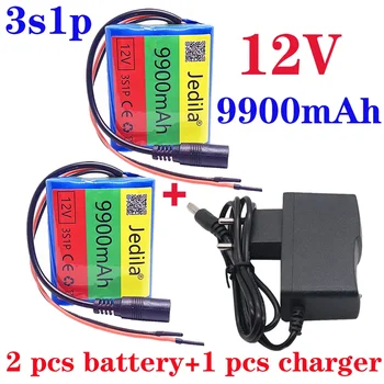 100% potpuno novi ionska baterija 12 U 9900 mah 3s1p 18650 naknada za zaštitu litij baterija + punjač 12,6 U