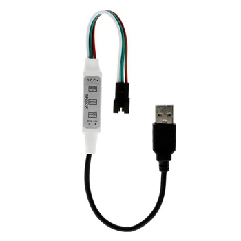 100pc SP002E WS2812B WS2811 Modul led trake RGB USB DC Priključak Mini 3 tipke za led trake Pixel Light 5V 24V