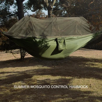 2-krevetna Prijenosni marširati viseća s mrežama protiv komaraca, rotirajući krevet sa padobranom, lovački spavaće ljuljačke za putovanja, planinarenje