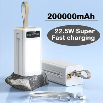 2023 Bestseller 200000mAh Schnelllade-Power bank tragbares externes Ladegerät mit tajnih Kapazität, geeignet für iPhone-Laptops