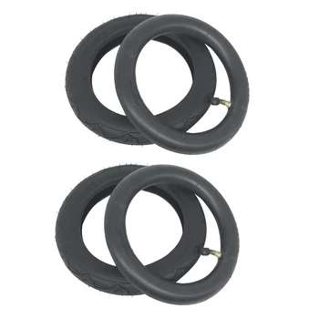 2X 8-inčne gume dobre kvalitete 8X1 1/4 Set guma za skuter i unutarnje cijevi Krivudavi ventil Pogodno za električni / plinski guma za skuter.
