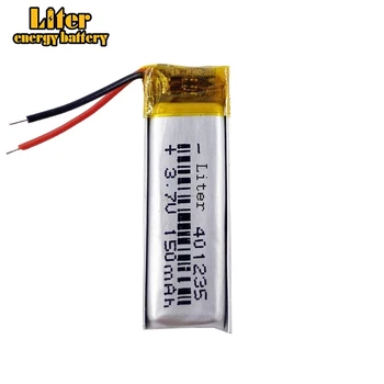 3,7 150 mah 401235 Litij-polimer Li-Ion litijum-jonske punjive baterije za Mp3 MP4 MP5 GPS