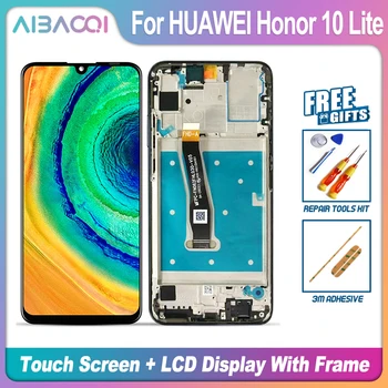 AiBaoQi Novi dodirni LCD zaslon + Okvir + Zamjena kabela za napajanje sklop za HUAWEI Honor 10 Lite STK-LX1