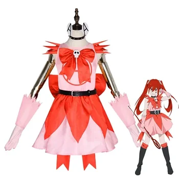 Anime Mahou Shoujo, haljina Magical Razarača Anarhija, cosplay-odijelo Za žene i djevojčice, Pink borbeni suknja, Božićni kostim za Noć vještica