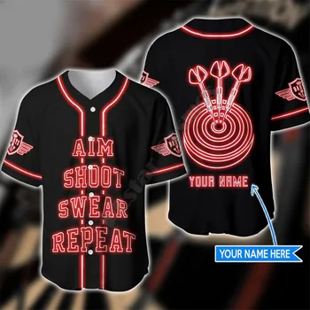 Baseball mike ' s Beach Ljeto je Cilj Pucati Znoj Ponoviti Korisnički naziv za Baseball košulja Muška majica s 3D ispis Svakodnevne majice majice u stilu hip-hop