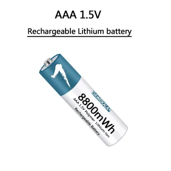 Baterija AAA 1,5 v, polimer li-ion punjiva baterija 8800 МВтч, baterija AAA za miša s daljinskim upravljanjem, mali ventilator, Električna igračka