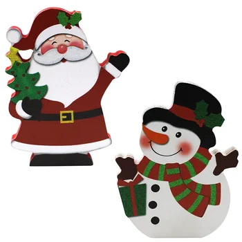 Božićni Drveni ukrasi, Nakit u obliku Djed Mraz, Snjegović, Osnovna college, Drvene Kreativne obrta, Božićne Viseće dekoracije