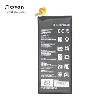 Ciszean 1x3000 mah BL-T33 BL T33 Zamjenske BATERIJE za LG Q6 M700A M700AN M700DSK M700N Baterije