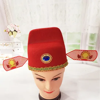 Drevna kineska tradicija Cilindar Šešir mladoženja Kapu okružnog suca Crna plinski kapu Službena pošta Muška ženska šešir Cosply