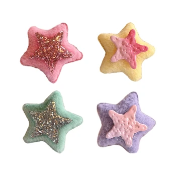 E0BF Star isječak Sweet Cool Djevojka sa šljokicama u obliku petokrakom zvijezde, bobby pin za kosu, bobby pin za šiške