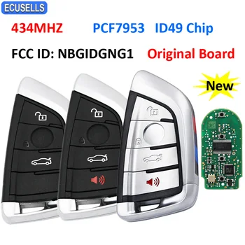 Ecusells OEM Naknada 3/4 Tipke za Daljinsko Pametni ključ 434 Mhz PCF7953 ID49 Čip FCC-a: NBGIDGNG1 za BMW X5 X6 3 Serije 5 2014-2019 IDGNG1
