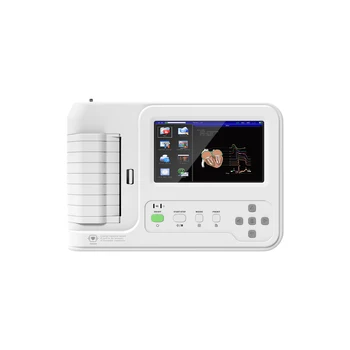 Electrocardiograph Contec ECG600G 6-kanalni uređaj za održavanje EKG EKG-monitor Osjetljiv na dodir 12 programa za interpretaciju bez olova