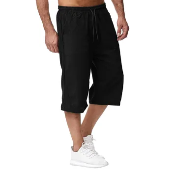 Gospodo običan svakodnevni hlače u japanskom stilu, tanke, быстросохнущие sportske hlače za muškarce, plaža hlače s elastičnim pojasom i džep na uzice