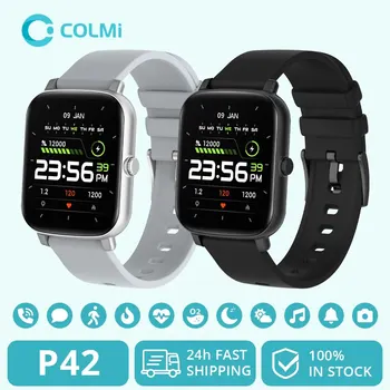 Gospodo pametni sat COLMI P42 s HD IPS zaslonom, sportski sat za fitness, IP68, vodootporni pametni sat s Bluetooth-izazov za Android telefon IOS