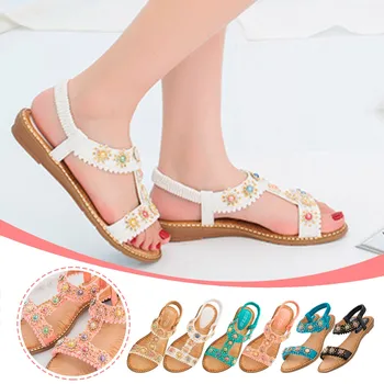 Hao Baby Ljetna moda na sandale bijele boje za djevojke, biser od manekenske cipele, metalik sandale, ženske sandale Born 7
