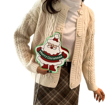 izrađen po mjeri veliko torba Djeda Mraza, nove male ženski crtani slatka torbe-poruke za djevojčice, torba preko ramena