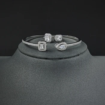kit nakit za mladenku srebrne boje, 2 kom, Vjenčani prsten Halo, okrugle naušnice-roze za vjenčani poklon Za Božić J7071