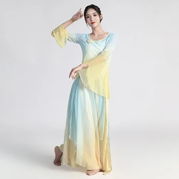 Klasične ženske haljine Hanfu od podatnom gaze s laganim nagibom, odijelo za praksu kineski ples, nacionalni plesni kostim za nastupe