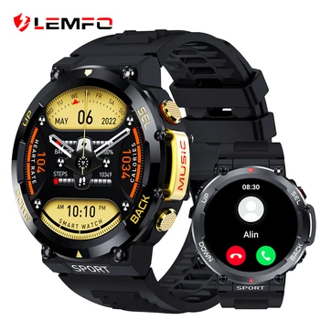 LEMFO Pametnih satova za muškarce IP68 vodootporan Bluetooth Poziv LF33 sportski sat 400 mah smartwatch 1,39 inča 360* 360 HD PK T-Rex 2