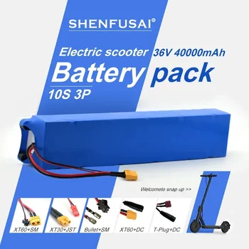 Li-ion punjiva baterija 10S3p 36V 500/750 W, pogodan za električne skutere, motocikle i bicikle Xiaomi