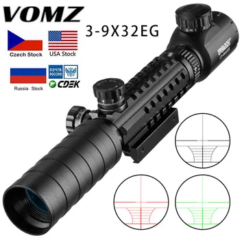 Lovački Ciljnik VOMZ 3-9x32 EG S Crvenom /Zelenom Spot za pozadinskim Osvjetljenjem, Taktički snajperskog djelovanja Prizori w / 22 mm Za airguns