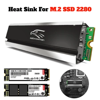 M. 2 SSD NVMe Thermal Pad Cooler 2280 Statički Radijator tvrdog diska m2 radijator za Hlađenje NGFF PCI-E Aluminijski Radijator za Hlađenje