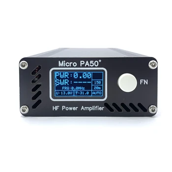 Micro PA50 + (PA50 Plus) 50 W 3,5 Mhz-28,5 Mhz 1,3-inčni OLED ekran Intelektualni Kratkovalni RF pojačalo Snage КСВ-metar LPF filter
