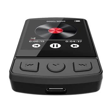 MP3 player Prijenosni Sportski Isječak Walkman HiFi Sound Bluetooth-Kompatibilni 5,2-inčni Mini-Glazbeni Player s 1.8-inčni Ekran i E-Knjigu FM-Radio