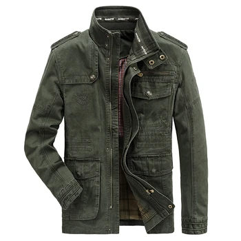 Muška jakna u stilu милитари, svakodnevni хлопковая let jakna-бомбер s više džepova, ветровка veličine plus 7XL, vojska jakna Jaqueta Masculina