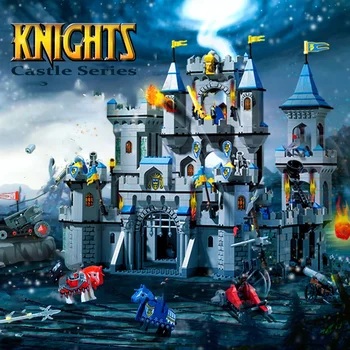 Na raspolaganju 1023 Vitez dvorca Kralja Lava, model srednjovjekovnog dvorca, blokovi, skup cigle, igračke za poklone djeci