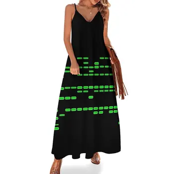 Novo zeleno/crna haljina bez rukava DNA, Dnevne haljine, ljetno ženske haljine 2023, бандажное haljina