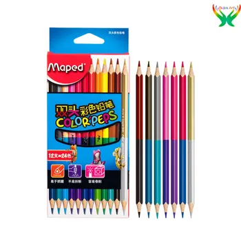 originalni mastan boje olovke 12 olovke/24 boje Nanete na kartu dvoglavim slika ručno oslikane svijetla u boji olovkom, koji koriste djeca