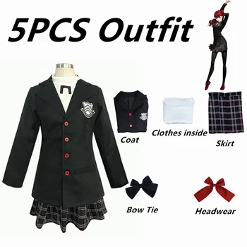 Persona 5 Kasumi Есидзава Ren Амамия Uniformi Cosplay Odijelo P5 Campus Cos Kaput Odijelo Komplet