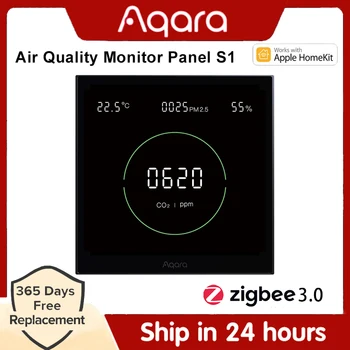 Ploča za Praćenje Kvalitete zraka S1 Zračenjem Praćenje Temperature i Vlažnosti Zraka CO2 PM2.5 Za aplikacije Homekit Aqara Home