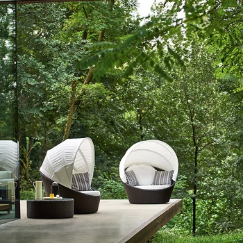 Posteljina FOutdoor Villa Resort S Bazenom I Pogledom Na more Soba S Kreativnog dizajna u Skandinavskom stilu Jednostavno Posteljina od Vinove Loze Za vile