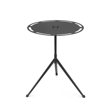 Prijenosni okrugli stol s mogućnošću proširenja na otvorenom, izmjenjivi stalak za prtljagu je od aluminijske legure