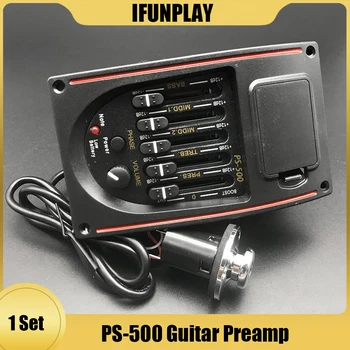PS-500 5-pojasni ekvilajzer za akustične gitare, pretpojačalo, equalizer, piezo-soundbox za folk-gitara