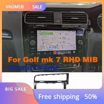 RHD Ploča Radio S Desnom Upravljani, Za VW Golf 7 Golf MK7 7.5 MK Ekran 7.5 MIB-2 Din Okvir Radija 8/9 inča Dio Unutrašnjosti automobila