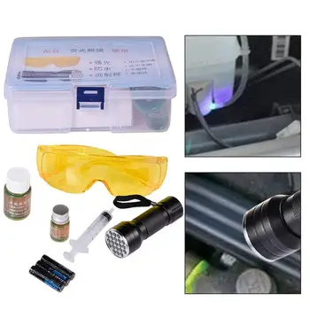 Set Za Otkrivanje Fluorescentne Propuštanja 3 U 1 S Fluorescentne Svjetiljke Alat Za Provjeru Nepropusnosti Popravak Auto Klima Uređaja Alat Za Detekciju Propuštanja