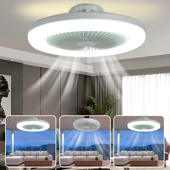 Stropni Ventilator Led Žarulja E27 Glava Lampe Stropni Ventilator Dvostruke namjene s Regulacijom 3 Gear Mali Stropni Ventilator za Dječje Sobe Spavaća soba