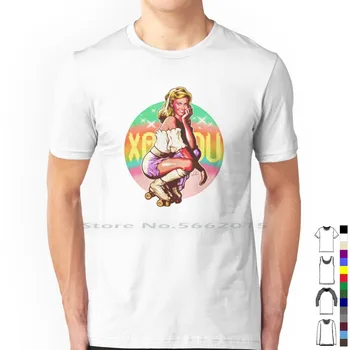 T-shirt Xanadu od 100% pamuka, Olivia Newton John John Travolta Grease Gene Kylie koturaljke 80-ih Vintage Retro Pop Art