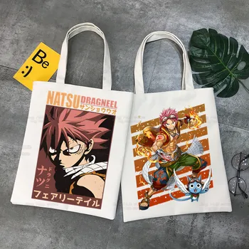 Torba za kupovinu Fairy Tail Guild Za trgovine shopping Crtani Anime Джутовая torba Pamuk Natsu Zodiac Bag Джутовая Сакола Reciclaje