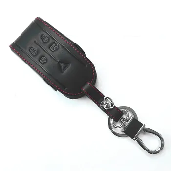 Torbica za ključeve od automobila, crna koža, za JAGUAR XF, XK, XKR, 5 tipki, Inteligentan daljinski upravljač, privjesak za ključeve, pribor za trice