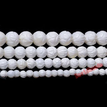Tvornička cijena Proziran, divovska školjka, valoviti div okrugli placer perle od 6 mm, 8 mm, 10 mm, odaberite veličinu za izradu nakita svojim rukama
