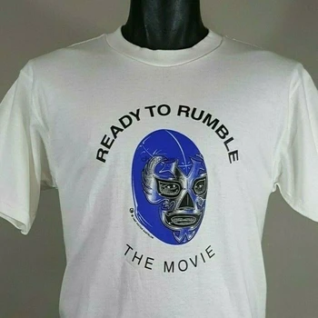 Vintage majica Lucha Libre Hrvanje, veličina M, 90-e, Spreman je za gledanje filma