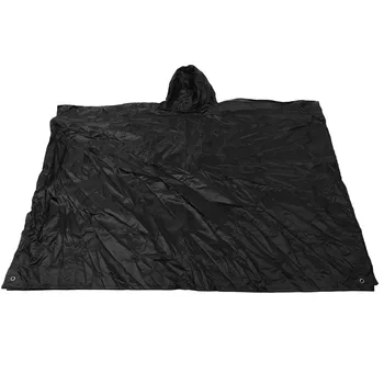 Vodootporan crni višenamjenski odjeća za kišu velike veličine poliuretanom premazom od poliestera bez mirisa za svakodnevnu upotrebu