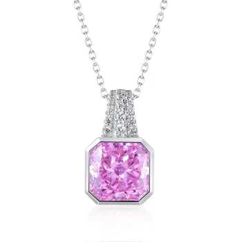 WES 100% Suspenzija od 925 sterling srebra za žene s высокоуглеродистым dijamant, elegantan modni svadbene darove za djevojčice, fin nakit