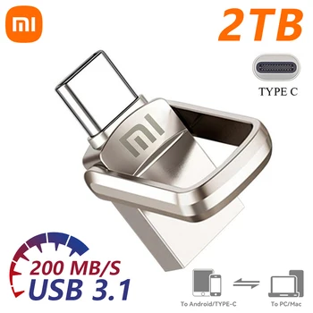 Xiaomi Mini 2TB 3.0 Super Metal Usb Flash drive 1TB Pen Drive Brzu memorijsku karticu 512GB U Disk Pendrive 3.0 Usb Memory
